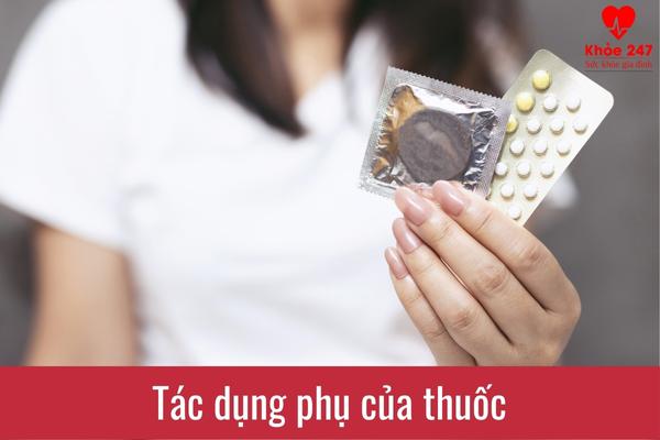 Hết kinh 10 ngày ra máu hồng do tác dụng phụ của thuốc