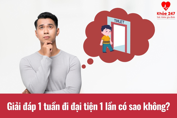 Giải đáp cho tình trạng 1 tuần đi đại tiện 1 lần