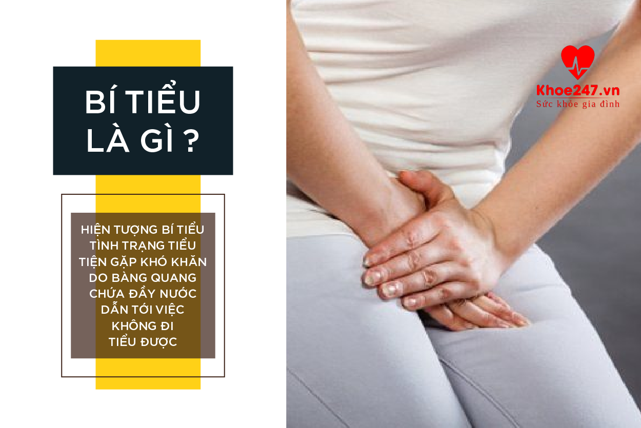 Hiện tượng bí tiểu khi bàng quang chứa nước, thậm chí là đầy nước tiểu những người bệnh không đi tiểu được