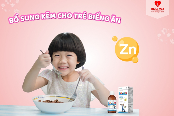 Thiếu kẽm có thể là nguyên nhân khiến trẻ biếng ăn