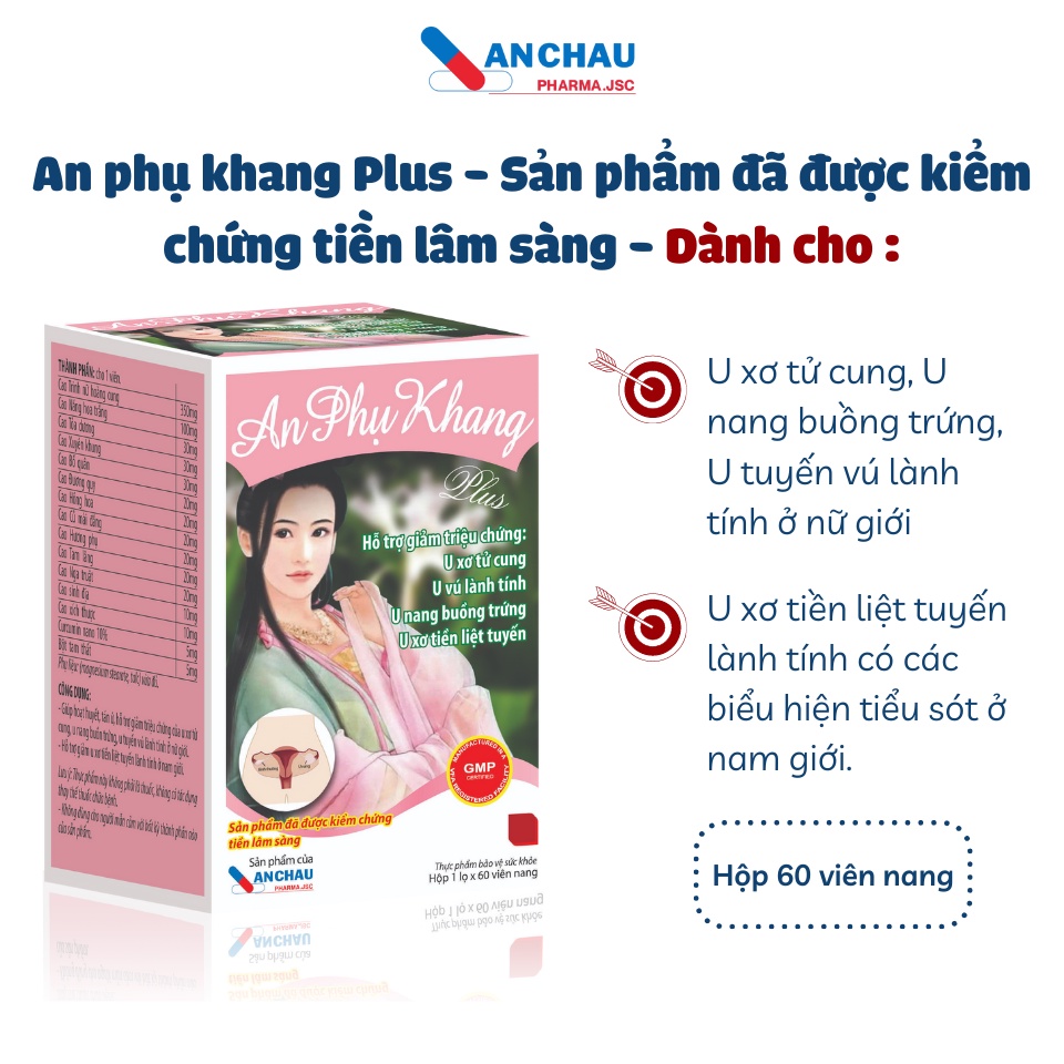 An Phụ Khang hỗ trợ điều trị u nang tuyến vú an toàn và hiệu quả