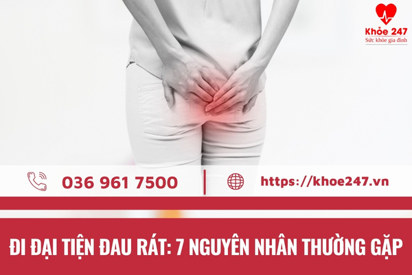 Có nhiều nguyên nhân gây ra tình trạng đi đại tiện đau rát