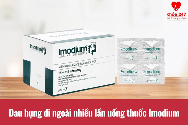 Đau bụng đi ngoài nhiều lần uống thuốc Imodium