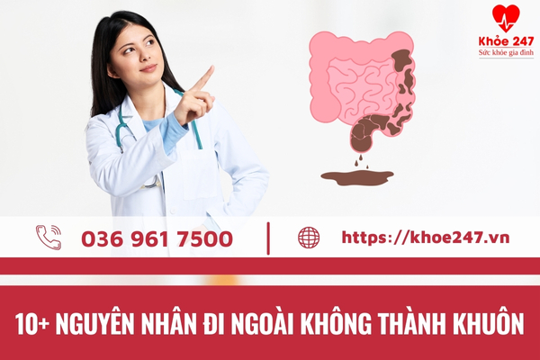 Có nhiều nguyên nhân gây đi ngoài không thành khuôn