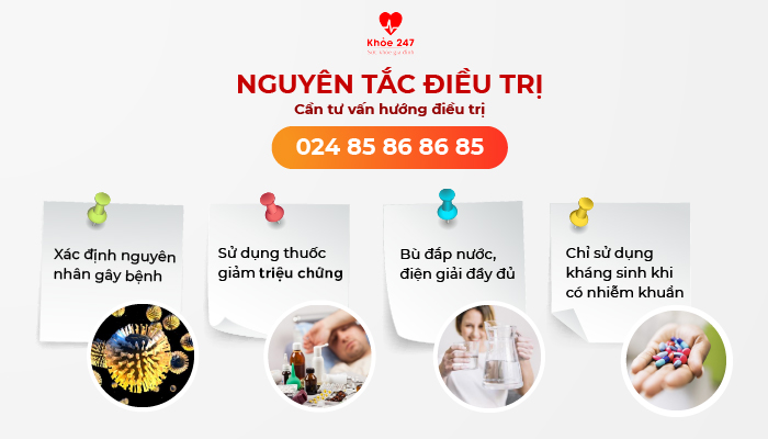 Nguyên tắc khi điều trị tiêu chảy