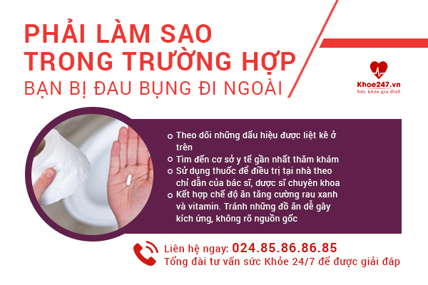 Phải làm sao trong trường hợp bạn bị đau bụng đi ngoài