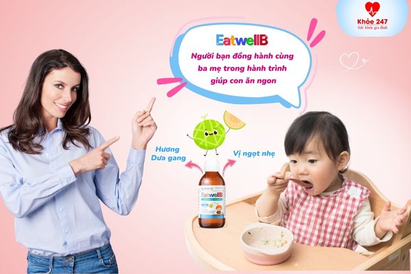 EatwellB - Hỗ trợ bé ăn ngon, tiêu hóa khỏe và đề kháng tốt