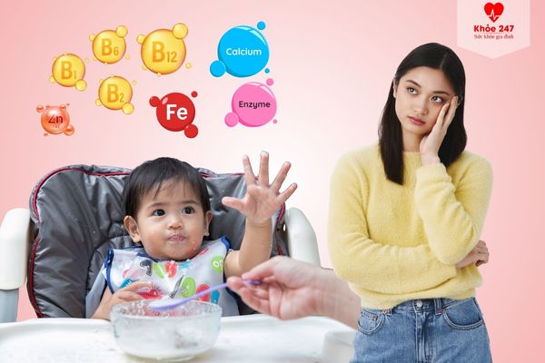 Trẻ có thể biếng ăn do thiếu nhiều chất