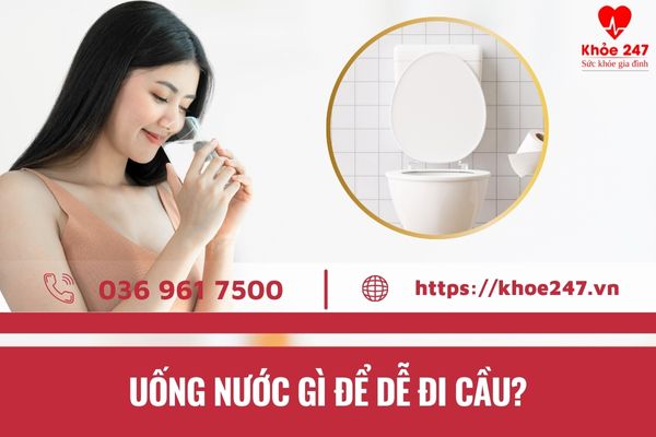 Uống nước gì để dễ đi cầu là băn khoăn của nhiều người