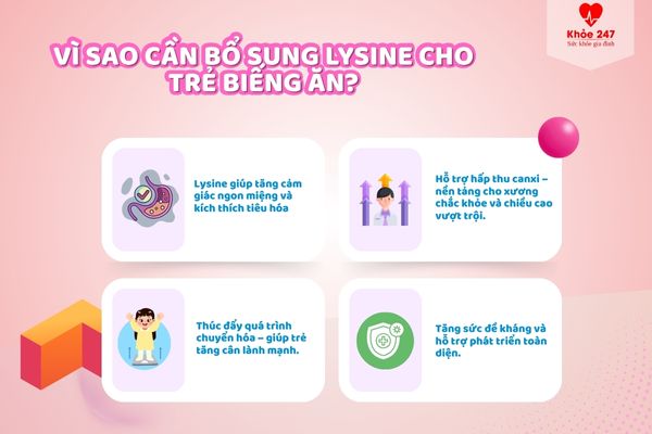 Bổ sung Lysine đúng cách mang lại nhiều lợi ích cho bé